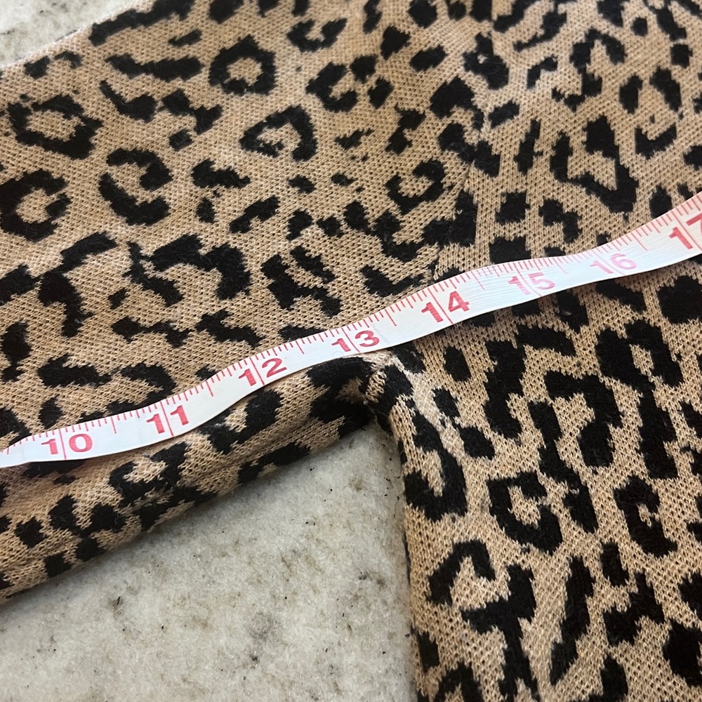 J. Crew leopard long cardigan size M - Picture 2 of 5